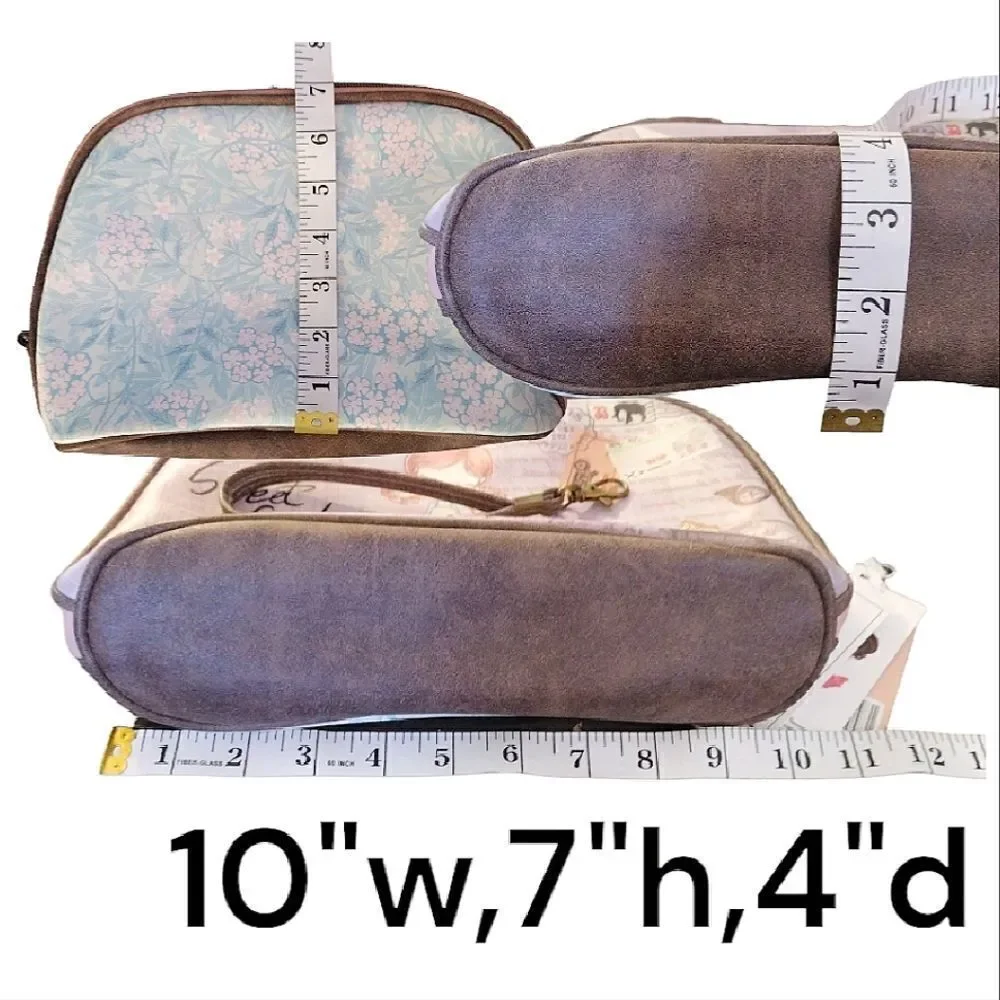 Sweet‎ And Candy Purple Sweet Candy Printed Travel Toiletries Bag NWT Makeup Bag